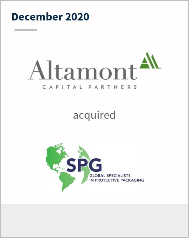 December 2020 Altamont Capital Partners has acquired SPG