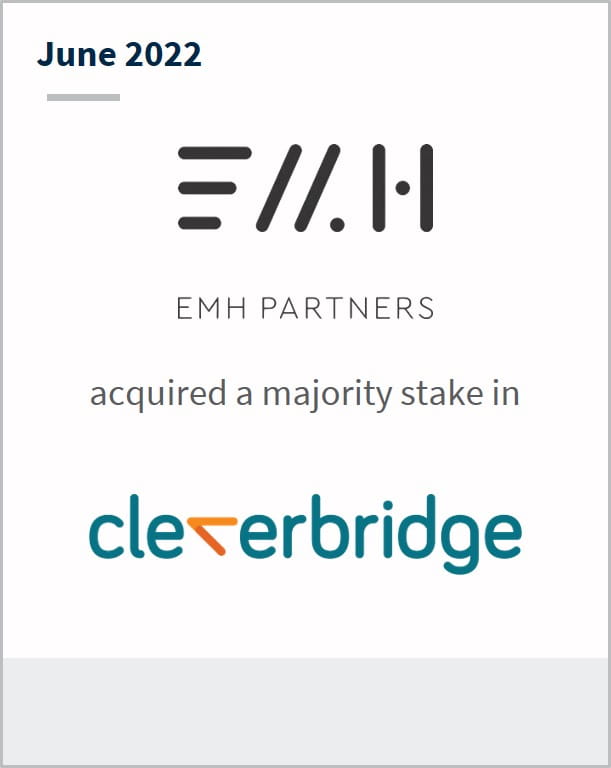 June 2022 EMH Partners has acquired a majority stake in Cleverbridge