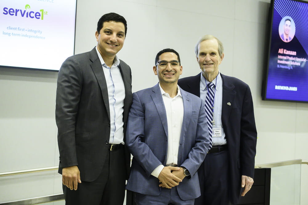 Ali Kanaan with Paul Shoukry and Tom James.