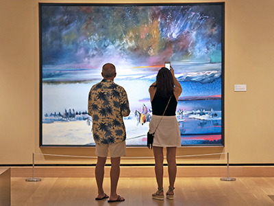 Raymond James walkers at the St. Pete Pier